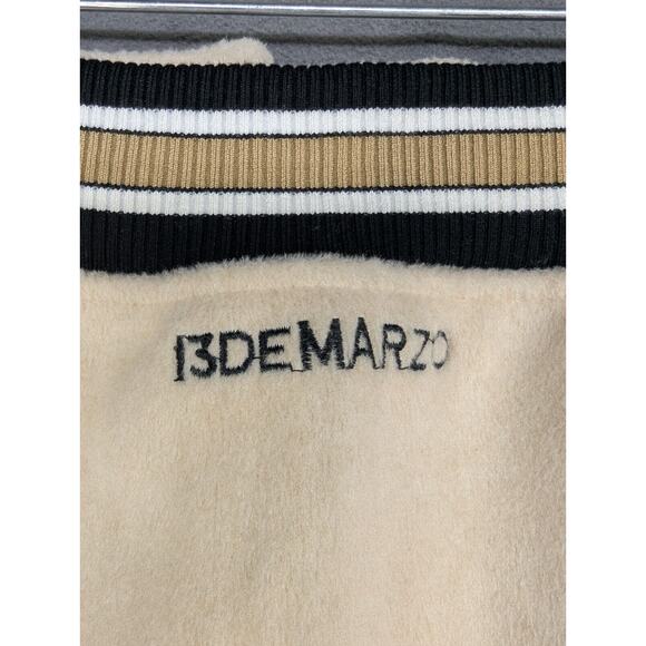 13DE MARZO Vintage Baseball Dress Lamb's Wool Skirt Mini Small - Picture 8 of 12